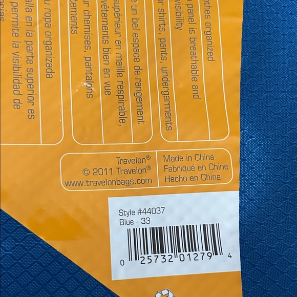 TRAVELON Blue Packing Cube Medium NWT Breathable Mesh Zip-Up Travel Organize - Picture 4 of 12